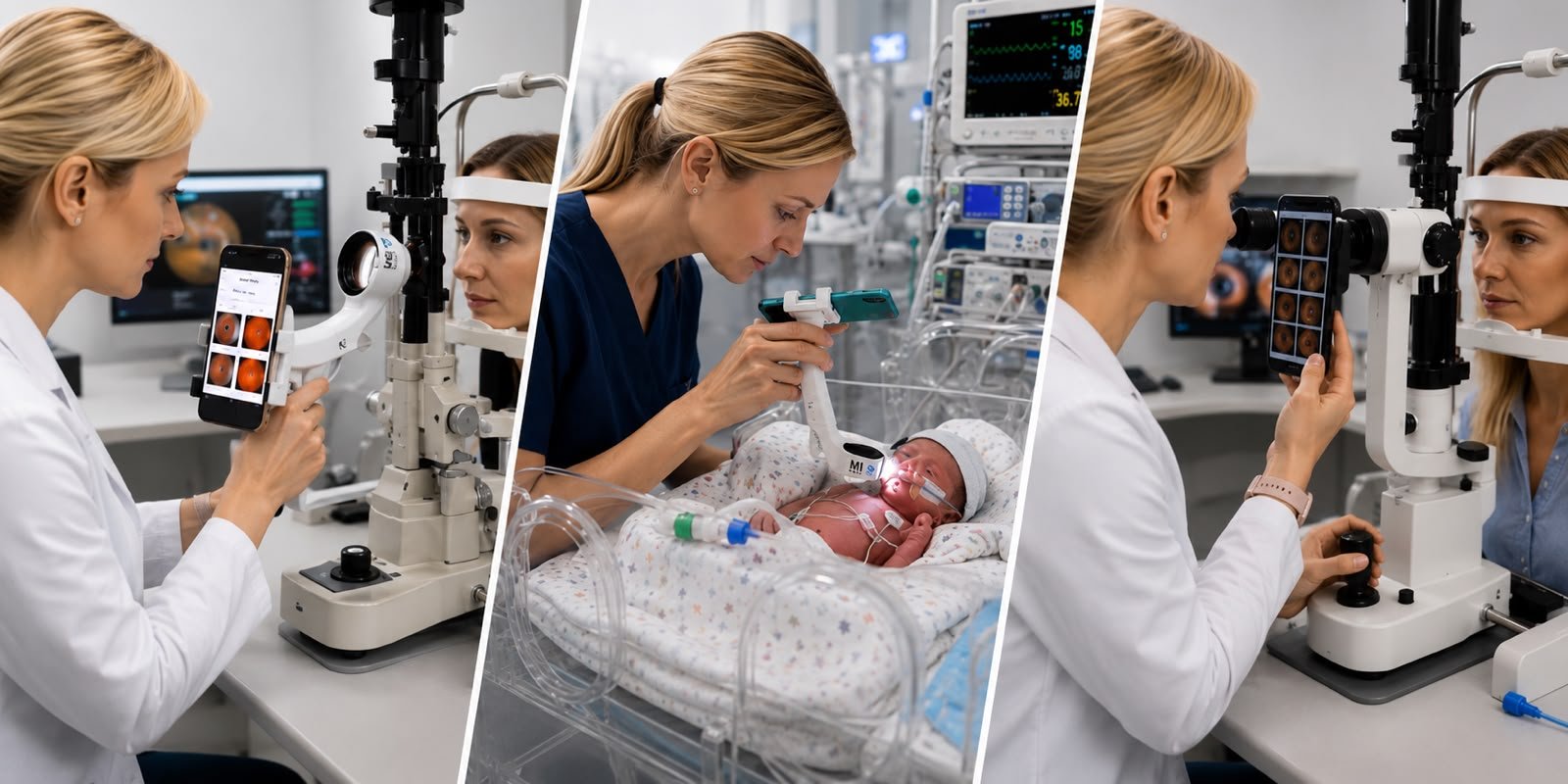 Clinicians using MII Ret Cam across different regions